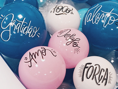 Lettering balloons