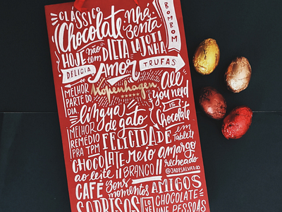 Easter Handlettering art chocolate design easter habdlettering kopenhagen lettering typography