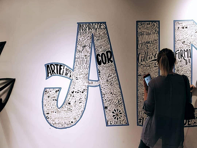 A | collaborative lettering