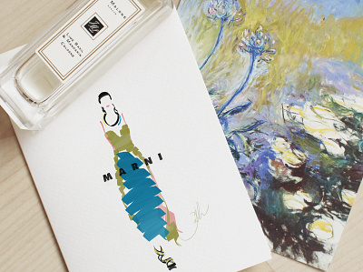 MARNI 2015SS ready to wear 2015 2015ss fashion illustration fashion illustrator fashionillustration fashionweek illustration ready to wear sokidahee