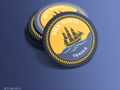 A coaster mockup done by us for Silk Route animation coaster coaster design design flat illustration india logo minimal mockup mockups quarantine