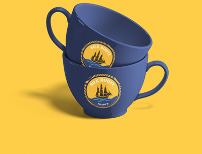 Tea Cups Mockup for Silk Route animation branding design illustration logo minimal mockup mockups teacups