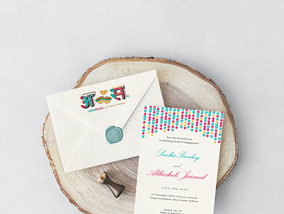 Abhisneh Wedding & Reception branding design illustration minimal mockup mockups