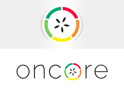 Oncore Education Logo Design app education logo modern rainbow