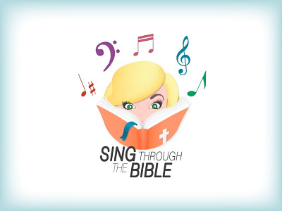 Sing Through the Bible - Youtube Channel Logo brand illustrator logo youtube channel