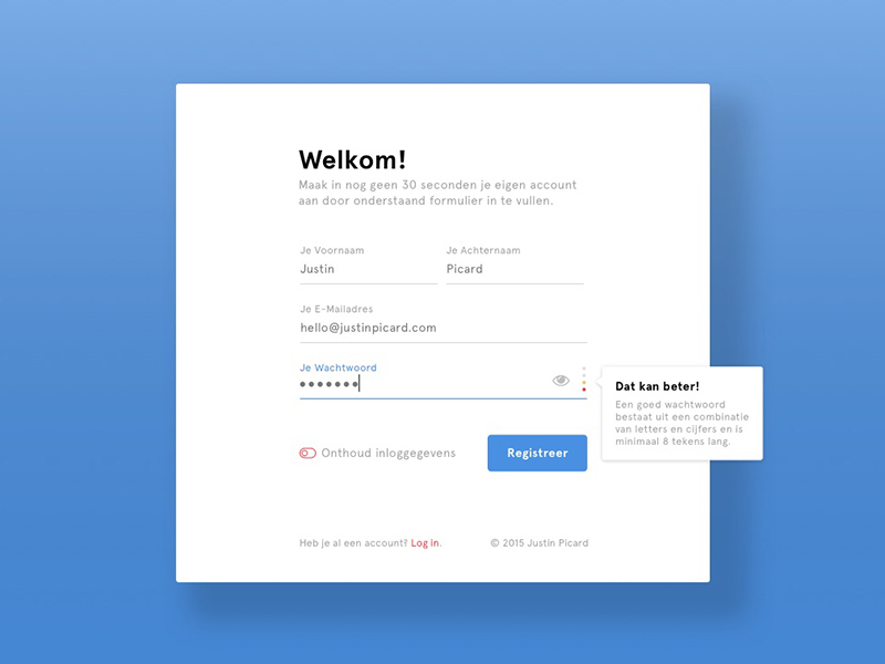 Form Validation Designs, Themes, Templates And Downloadable Graphic Elements On Dribbble