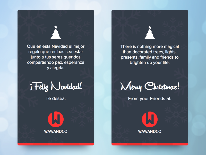 Christmas Card! christmas card new year holiday wawandco happy merry christmas friends