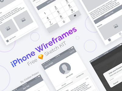 iPhone Wireframes app guide style ios iphone mobile sketch ux wireframes