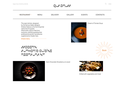 Restaurant Main Page dailyui design restaurant ui ux uidesign uiux web design webdesign