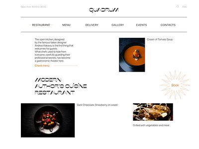 Restaurant Main Page