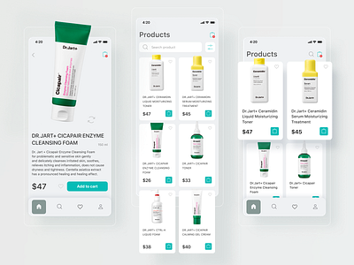 E-commerce Cosmetics store Dr. Jart+ cosmetics daily ui dailyui e commerce e commerce app e commerce design e commerce shop e shop ecommerce ecommerce app ecommerce design ui ux uidesign uiux