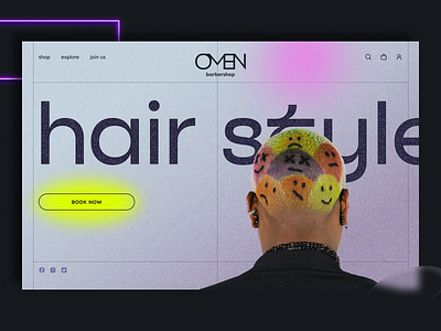 Daily UI 03_Landing Page/Main Screen_Barbershop