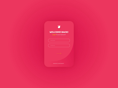 Log In Pop Up dailyui design log in screen login page pink ui welcome page yellow
