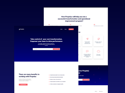 Propelus - Landing page design