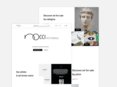 Nocci - Art selling online platform design design ecommerce flat minimal process product ui ux web website