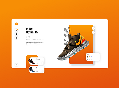 Nike - Nike Kyrie 05 Product Page design flat minimal process product product page ui ux web website