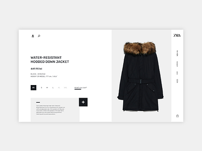 Fashion Product Page - Zara product page redesign