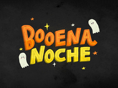 Booenanoche halloween handlettering handtype illustration lettering letters quote type typography