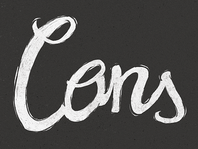 Cons christmas poster typography