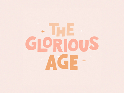 The Glorious Age design glorious handlettering handtype illustration lettering letters song lyrics thesymposium type typography