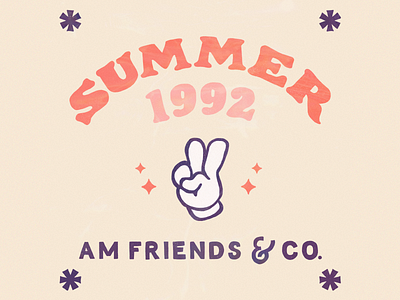 Summer 1992 1992 design graphic handlettering handtype illustration lettering letters peace sparks summer type typography
