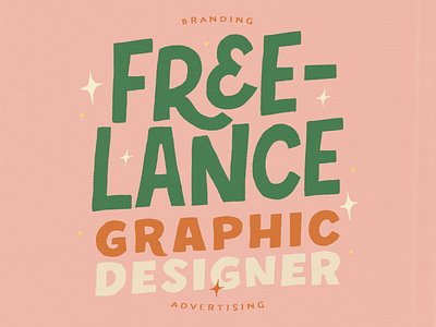 Freelance Graphic Designer advertising branding design freelance graphicdesigner handlettering handtype illustration lettering letters type typography