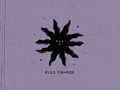 Full Charge charge design energy illustration sun