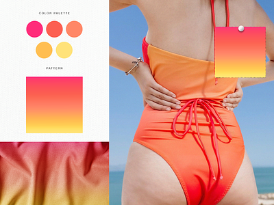 Pattern design - Gradient design fabric fashion graphic design illustration pattern swimwear
