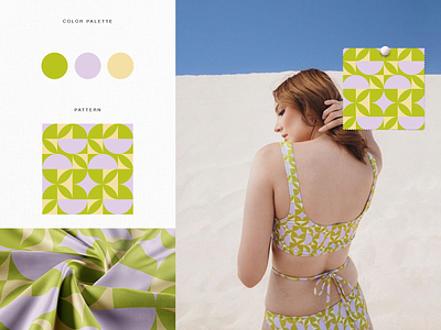 Pattern design - Geometric abstract design fabric geometric graphic design illustration patter shapes swimwear
