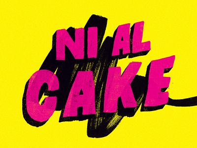 Ni al cake design graphic handlettering handtype lettering letters type typography
