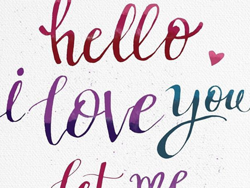Hello, I Love You. by Liz Serrano on Dribbble