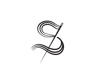 S monogram needle s yarn