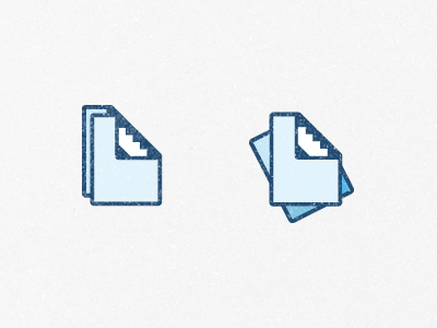 Paper and pencil + 2 a4 blue icon logo paper pencil symbol