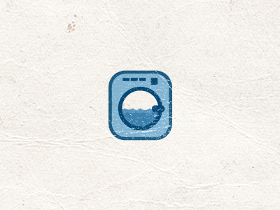Wash And Wear blue logo symbol washing machine