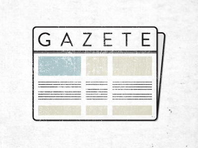 Gazete ad gazette journal line newspaper paper sidebar