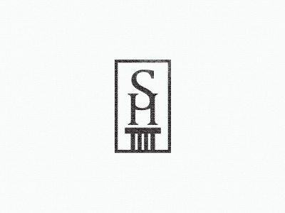 Sh Monogram #3 identity law lawyer logo monogram sh