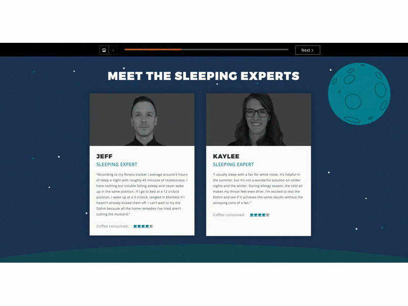 Catch Some Zzz's with Marpac experticity interactivity marketing marpac ui user experience user interface ux wireframing