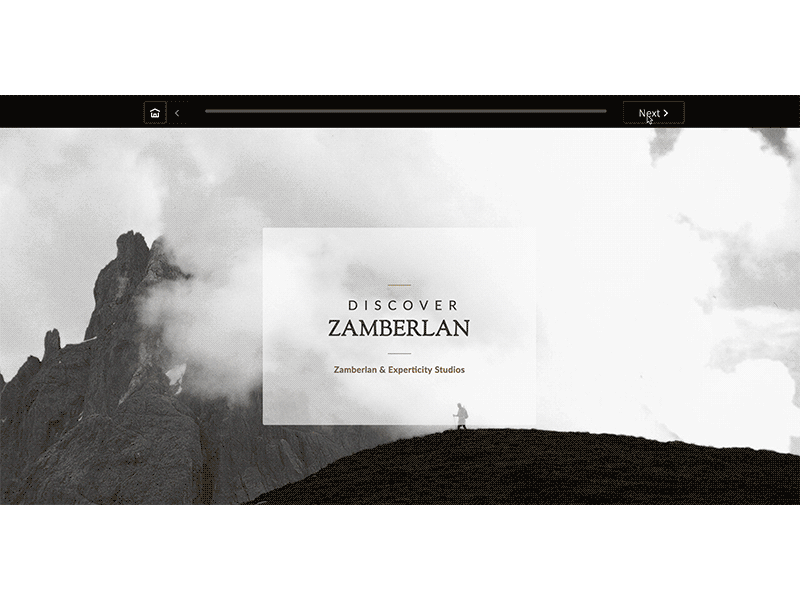 Discover Zamberlan marketing content wireframing bw user experience italian retro vintage web design design ux ui