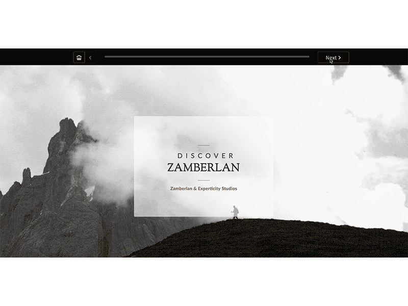 Discover Zamberlan bw content design italian marketing retro ui user experience ux vintage web design wireframing