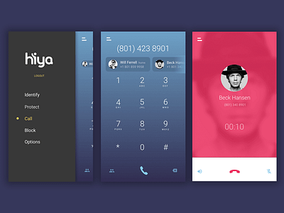 Dial Screen app daily ui dailyui design dial dial screen phone user interface