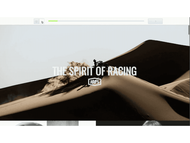 100 Percent user interface ui inspiration ui splash desert js jquery javascript header daily ui color photography