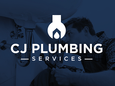 CJ Plumbing Services branding design logo plumbers