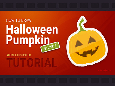 Halloween Pumpkin Tutorial - Adobe Illustrator adobe drawing halloween how to illustrator pumpkin sticker tutorial vector