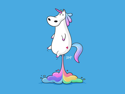 Unicorn design fart horse illustration rainbow t shirt tshirt unicorn