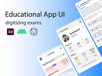 GenioPrep - Education/Test App UI