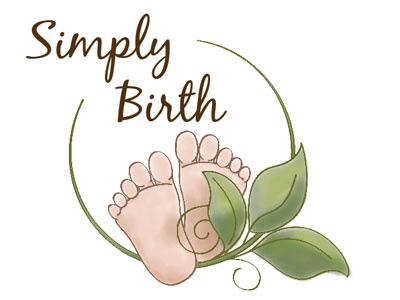 New direction for birth coach logo childbirth feet logo