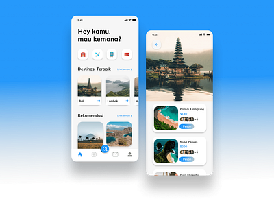 Travel App app design mobiledesign typography ui uidesign userinterfacedesign ux