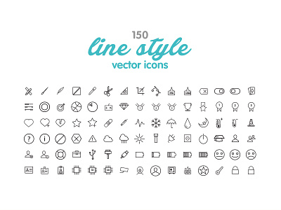 Line Icon Set icon line set smart
