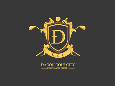 Dagon Golf City Logo city golf logo