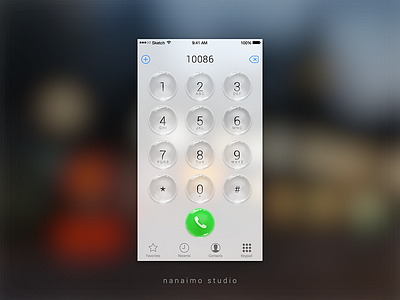 Call UI bubble call design ios ui